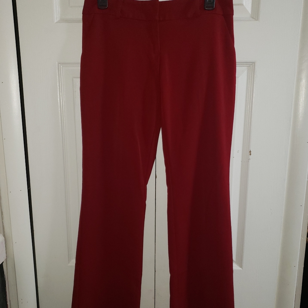 2/$25 My Michelle Bootcut Red Dress Pants